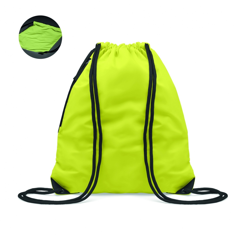 Logo trade promotional gifts image of: Brightning drawstring bag