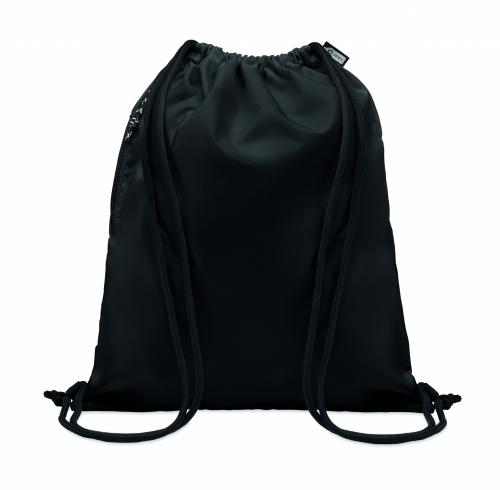 Logotrade promotional item image of: Large drawstring bag 300D RPET