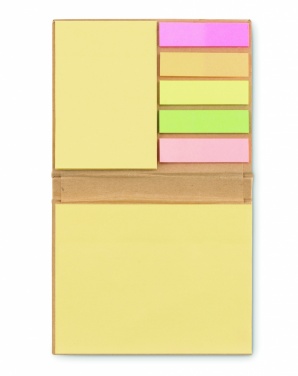Logo trade promotional items picture of: Sticky note memo pad recycled