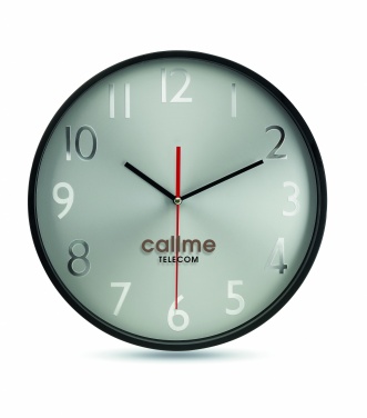 Logotrade business gifts photo of: Wall clock w silver background