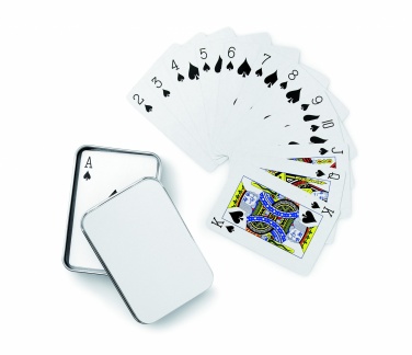Logotrade promotional item picture of: Playing cards in tin box