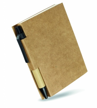 Logo trade corporate gifts image of: Recycled notebook with pen