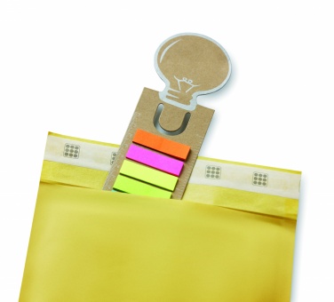 Logo trade promotional giveaways image of: Bookmark with sticky memo pad