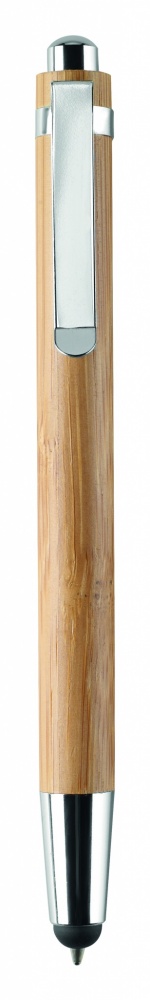 Logo trade promotional merchandise image of: Ball pen in ABS and bamboo