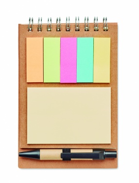 Logotrade business gift image of: Notepad with pen and memo pad