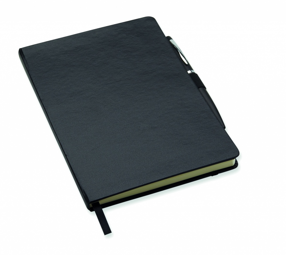 Logotrade promotional merchandise photo of: A5 notebook with pen 72 lined