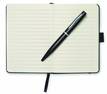Logotrade promotional merchandise picture of: A6 notebook with pen 72 lined