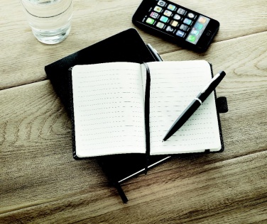 Logotrade promotional product image of: A6 notebook with pen 72 lined