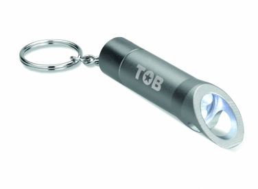 Logo trade promotional gifts picture of: Metal torch key ring Ylivieska