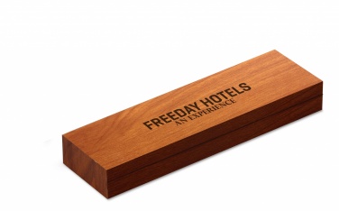 Logo trade business gifts image of: Laser pointer in wooden box