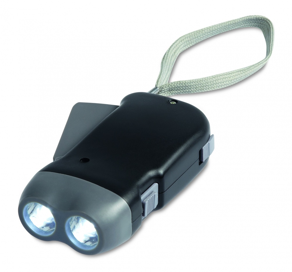 Logo trade corporate gifts picture of: 2 LED dynamo torch