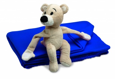 Logo trade advertising products picture of: Fleece blanket with bear
