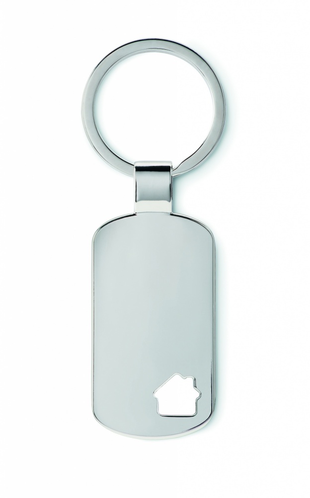 Logo trade promotional giveaways picture of: Key ring with house detail Jelgava