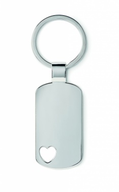 Logo trade promotional item photo of: Key ring with heart detail Jūrmala