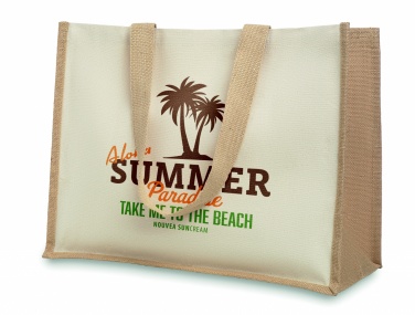 Logotrade promotional merchandise picture of: Jute and canvas shopping bag