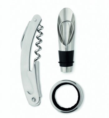 Logo trade promotional items image of: Bottle shape wine set