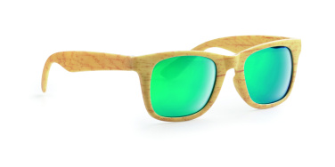 Logo trade business gift photo of: Wooden look sunglasses MAARDU
