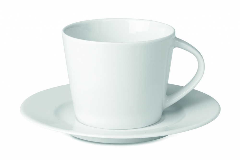 Logotrade promotional product picture of: Cappuccino cup and saucer