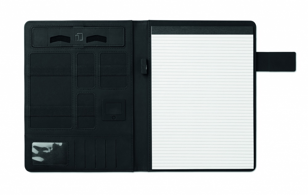Logotrade promotional product picture of: A4 folder with power bank