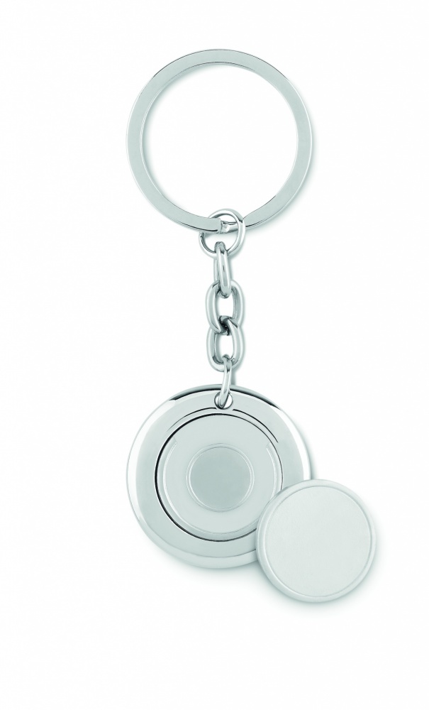 Logotrade promotional gifts photo of: Key ring with token Cēsis