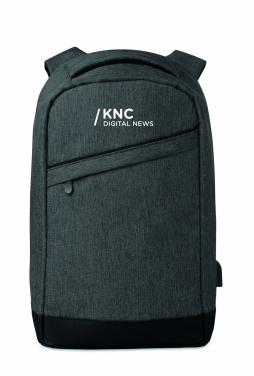 Logo trade corporate gifts image of: 2 tone backpack incl USB plug