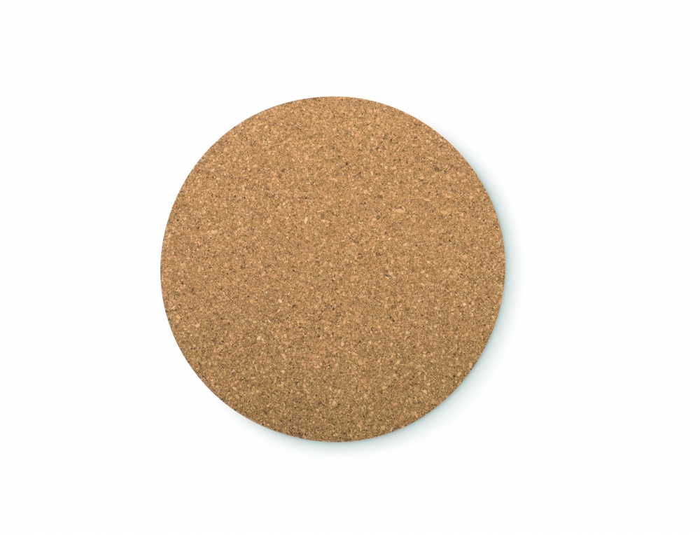 Logo trade promotional gifts picture of: Round cork coaster