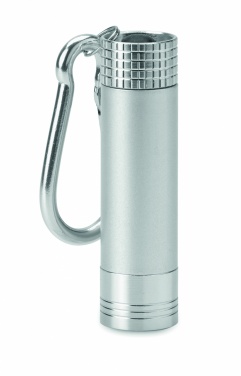 Logotrade promotional item image of: Aluminium/ABS LED key ring Aizkraukle