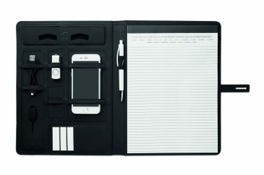 Logo trade advertising product photo of: A4 folder w/wireless charger5W