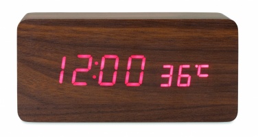 Logotrade advertising product picture of: LED clock/5W wireless charger