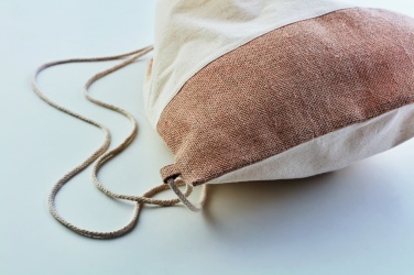 Logotrade promotional items photo of: Drawstring bag w/ jute details