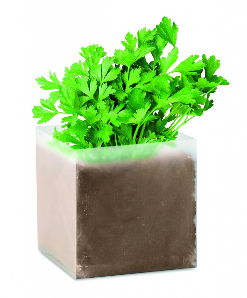 Logo trade promotional gifts image of: Compost with seeds "PARSLEY"