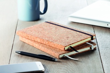 Logo trade promotional giveaways picture of: A5 cork notebook 96 lined