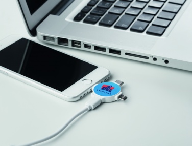 Logo trade promotional gifts image of: 3 in 1 cable adapter