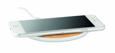 Logo trade promotional gifts picture of: Wireless charger round 5W TISPAD