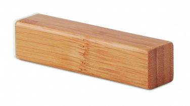 Logo trade promotional products image of: Power bank bamboo 2200 mAh POWERBAM