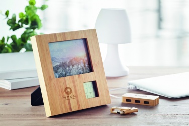 Logo trade corporate gifts picture of: Photo frame with weather statio