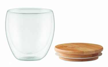 Logotrade promotional gift image of: Double wall glass 250ml Hamburg