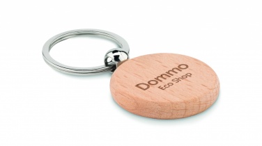 Logotrade promotional giveaways photo of: Round wooden key ring Saldus