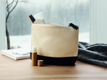 Logotrade advertising product image of: Bicolour cotton cosmetic bag