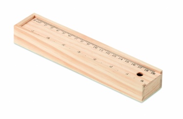 Logotrade business gift image of: Stationery set in wooden box