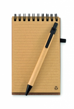 Logo trade promotional items picture of: A6 Cork notepad with pen