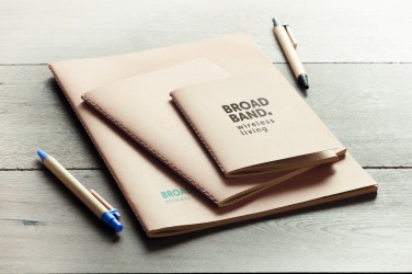 Logotrade promotional products photo of: A6 recycled notebook 80 plain