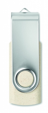 Logo trade corporate gifts picture of: Wheat straw PP 50/50 USB 16GB