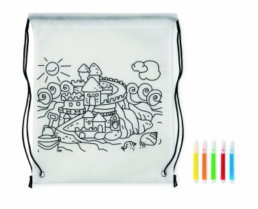 Logotrade promotional products photo of: Non woven kids bag with pens