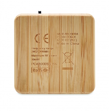 Logotrade promotional gift picture of: Bamboo wireless speaker