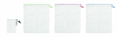 Logotrade corporate gift image of: Set of 3 RPET mesh food bags