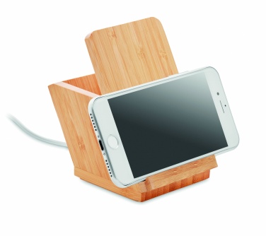 Logo trade advertising product photo of: Wireless charger pen holder 5W BAICOI