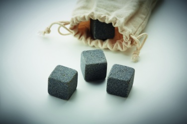 Logo trade advertising products picture of: 4 stone ice cubes in  pouch