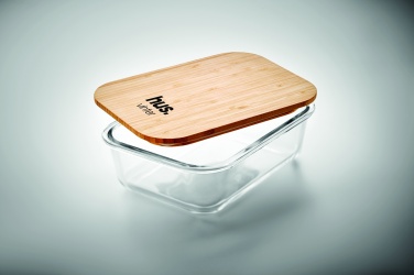 Logotrade promotional giveaway picture of: Glass lunchbox with bamboo lid