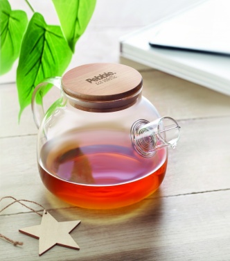 Logo trade business gift photo of: Teapot borosilicate glass 850ml